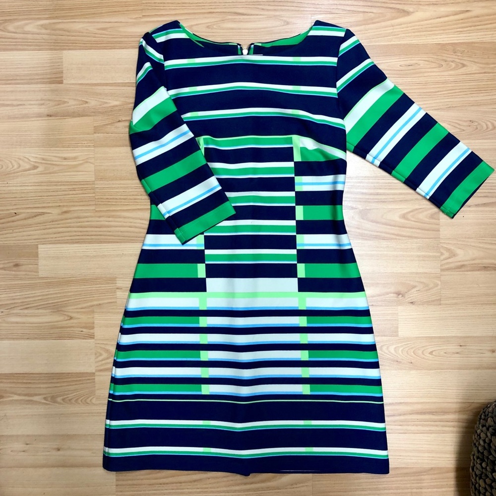 Like New Striped Green Blue Dress